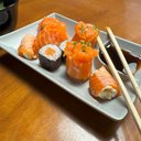 Ver imagem 6 de Kit 6 Pratos Melamina com Molheira 19cm Sushi Sashimi Lyor Tóquio Granilite