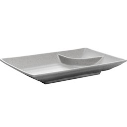 Kit 6 Pratos Melamina com Molheira 19cm Sushi Sashimi Lyor Tóquio Granilite - 5