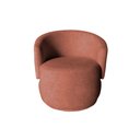 Ver imagem 6 de Kit Namoradeira + 2 Poltronas Decorativa Beatriz Orgânica Bouclé Terracota