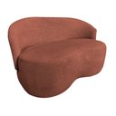Ver imagem 3 de Kit Namoradeira + 2 Poltronas Decorativa Beatriz Orgânica Bouclé Terracota