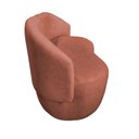Ver imagem 4 de Kit Namoradeira + 2 Poltronas Decorativa Beatriz Orgânica Bouclé Terracota