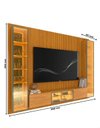 Ver imagem 5 de Conjunto Home Modulo Suspenso c/ Torres LED Nanda 3060 mm Cor:Madeira