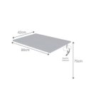 Ver imagem 5 de Conjunto com 1 Escrivaninha Suspensa e com 1 Prateleira 5 Nichos 80cm Cinza Cristal e Cinza Cristal