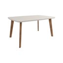 Ver imagem 3 de Mesa de Jantar 4 Lugares Nancy 1,20 X 0,90 Oblongo Off White