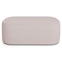 Ver imagem 3 de Puff Decorativo Orgânico para Living Quarto 100cm Doha W01 Linho Bege - Lyam Decor