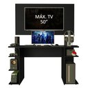 Ver imagem 4 de Mesa para Computador Gamer Madesa 9409 e Painel para TV até 50 Polegadas Preto Cor:Preto
