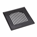Ver imagem 1 de Grelha C/ Base Invinox 10 X10 Listras Black Matte 4006/1.bm.c