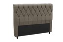Ver imagem 1 de Cabeceira Viena Plus Queen 1,60 Suede Marrom Taupe - Simbal