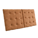 Ver imagem 1 de Cabeceira Estofada 140cm Dobrável P/ Cama de Casal Moderna:terracota