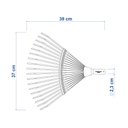 Ver imagem 3 de Vassoura Jardim Metálica Fixa 18 Dentes Tramontina