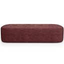 Ver imagem 3 de Puff Decorativo Orgânico para Living Quarto 160cm Doha W01 Linho Bordô - Lyam Decor
