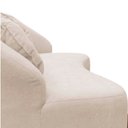 Ver mais imagens de Namoradeira Sofá Feijão Moscou 130cm Orgânica Suede Marfim