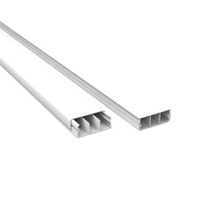 Canaleta 40x15x2000 Enerbras Branca sem Dupla Face com Divisao (12 Unidades)