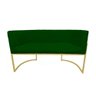 Namoradeira Poltrona Decorativa Luana Suede Verde com Base Dourada - Fm - 2