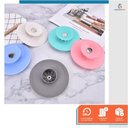 Ver imagem 5 de Kit 5 Tampa de Ralo Pia Tanque com Válvula Universal de Borracha Filtro Anti Cabelos Sujeira 10cm