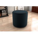 Ver imagem 2 de Puff Decorativo Copenhage Veludo Preto E-451