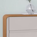 Ver imagem 3 de Cômoda 8 Gavetas Loop Amêndoa Clean/off White 75cm