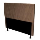 Ver imagem 2 de Cabeceira Cama Box Queen Size Grécia 1,60 Suede Bege Navega Móveis