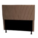 Ver imagem 1 de Cabeceira Cama Box Queen Size Grécia 1,60 Suede Bege Navega Móveis