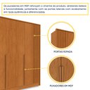 Ver mais imagens de Guarda Roupa Casal 6 Portas 4 Gavetas Guarani Ripado Tcil Móveis