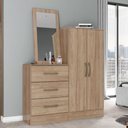 Ver imagem 1 de Cômoda 2 Portas 3 Gavetas com Espelho Henn