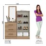 Cômoda 2 Portas 3 Gavetas com Espelho Henn - 4