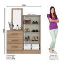 Ver imagem 4 de Cômoda 2 Portas 3 Gavetas com Espelho Henn