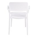 Ver imagem 6 de Cadeira Tramontina Marta com Braços Branca Empilhável em Polipropileno com Proteção