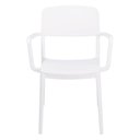 Ver imagem 3 de Cadeira Tramontina Marta com Braços Branca Empilhável em Polipropileno com Proteção