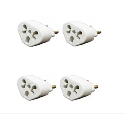 Adaptador Benjamin Bob Love 10A/20A Kit 10Pças Pino Maciço - 1