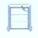 Ver imagem 6 de Armário de Banheiro Suspenso 2 Portas Arya  Branco