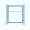 Ver imagem 4 de Armário de Banheiro Suspenso 2 Portas Arya  Branco