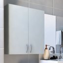 Ver imagem 1 de Armário de Banheiro Suspenso 2 Portas Arya  Branco