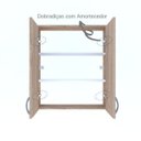 Ver imagem 6 de Armário de Banheiro Suspenso 2 Portas Arya Branco Bege/Carvalho Mel
