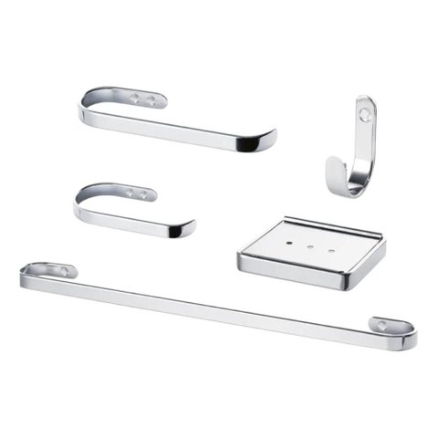 Kit Suporte Toalha Banheiro Design Resistente 60 Cm