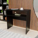 Ver imagem 2 de Aparador Buffet Balcão Sala de Estar Escritório 90x42cm Netmobil - Preto