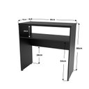 Ver imagem 5 de Aparador Buffet Balcão Sala de Estar Escritório 90x42cm Netmobil - Preto