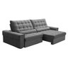 Sofa 2,30 Alasca Veludo Cinza Ferguile - Tc 12001 - 3