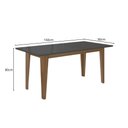 Ver imagem 4 de Sala de Jantar Liz 160x90 com Vidro 6l Cadeiras Josi Poliman Móveis