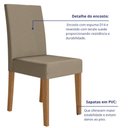 Ver imagem 3 de Sala de Jantar Liz 160x90 com Vidro 6l Cadeiras Josi Poliman Móveis