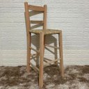 Ver imagem 4 de Kit 4 Banquetas de Palha com Encosto de Madeira