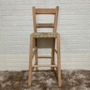 Ver imagem 2 de Kit 4 Banquetas de Palha com Encosto de Madeira