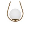 Luminária Pendente Gota Metal e Vidro Dourado - 3