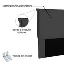 Ver imagem 4 de Cabeceira Queen 1,60m Veneza Suede - Pallazio - Preto