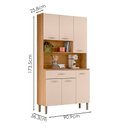 Ver imagem 4 de Armario Kit Cozinha 6p 1g 91 Cm Apolo Freijo Soft Ktp