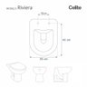 Assento Sanitário Termofixo Riviera Branco para Vaso Celite - 5