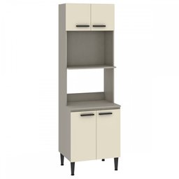 Torre Quente Max 4 Portas 2 Prateleiras Cinza/champagne Kd21 - Fellicci - 1