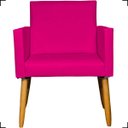 Ver imagem 2 de Poltrona Decorativa Para Recepção Manicure Sala De Espera Escritório Consultório Corino