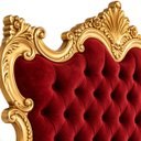 Ver imagem 4 de Cabeceira de Cama Casal Vermelha Imperial Rainha Estofada com Capitonê 165x180x10cm