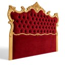 Ver imagem 3 de Cabeceira de Cama Casal Vermelha Imperial Rainha Estofada com Capitonê 165x180x10cm